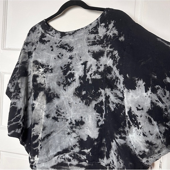 Schmatta Chic 100% Cotton Tie Dye Dolman Sleeve Top Relaxed Flowy Lagenlook SM - Picture 13 of 17